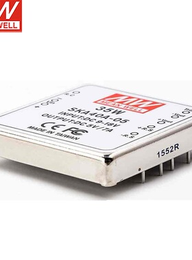 台湾明纬SKA40A-05稳压单组输出DC-DC转换模块电源35W9~18V转5V