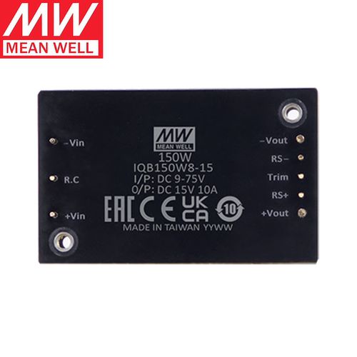 明纬 IQB150W8-05/12/15/24/48 隔离DC-DC稳压模块式转换器