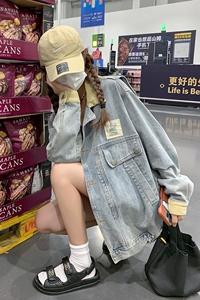 奶系穿搭工装牛仔外套女2025新款春秋装漂亮洋气日韩风炸街上衣潮图片