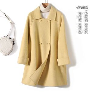 2025新款气质大衣女秋冬高级感外套女款爆款通勤立领毛呢外套