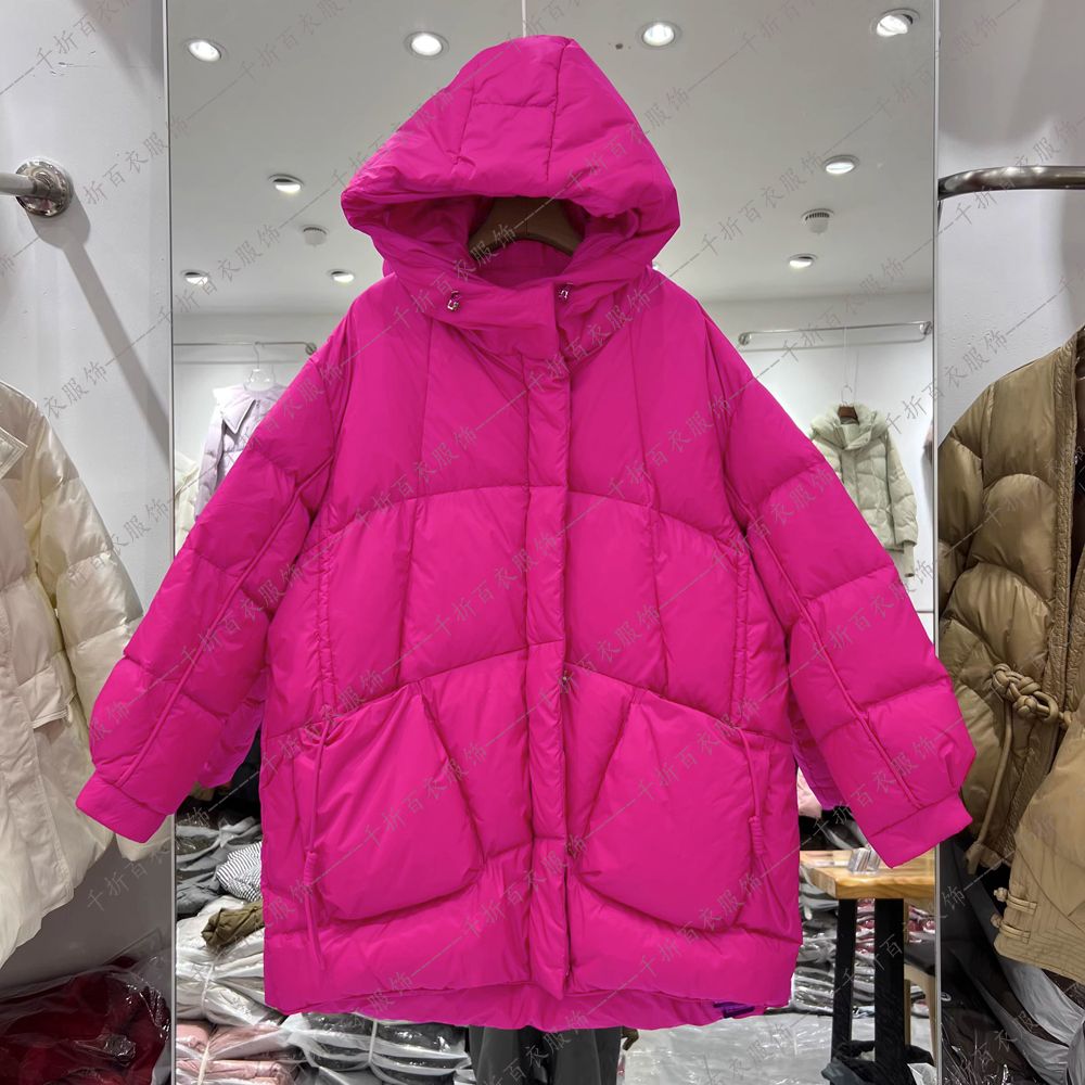 清仓捡漏冬季羽绒棉服女宽松大码中长款连帽韩版轻薄宽松休闲外套