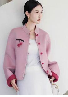 2025新款气质大衣女秋冬高级感外套女款爆款通勤立领毛呢外套