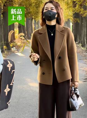 2025年秋冬新款双面加厚大衣女奢华高端洋气羊毛大衣爆款
