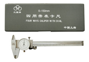 三圈带表卡尺 高精度带表卡尺 150mm 精度0.02mm 游标卡尺直销
