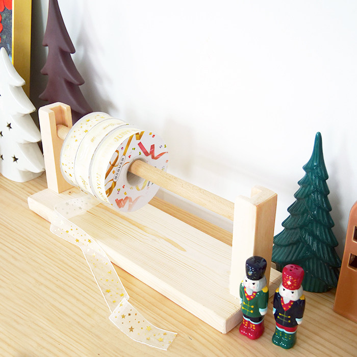 实木丝带架蛋糕店丝带收纳架幼儿园编织区毛线diy手工材料陈列架