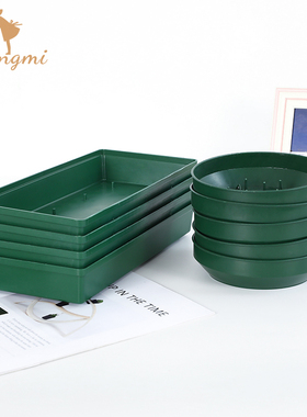 花店用品长方形绿色针盘中号圆形针盘婚庆典礼布置插花用品资材