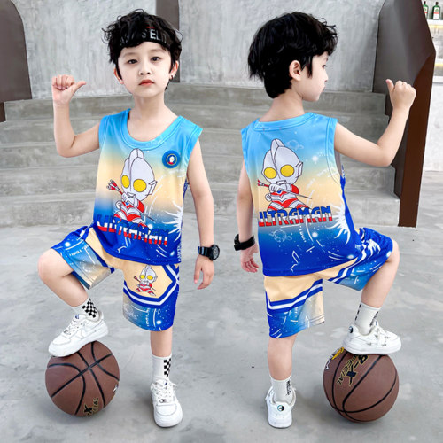 奥特曼衣服男童夏装速干透气