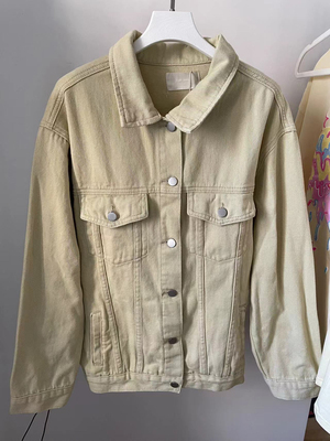 早秋美式复古软牛仔舒适宽松外套女款