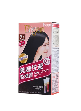日本美源女士在家染发剂遮盖白发