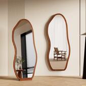 中古全身镜落地镜家用穿衣镜可挂墙异形镜子女生卧室高级感试衣镜