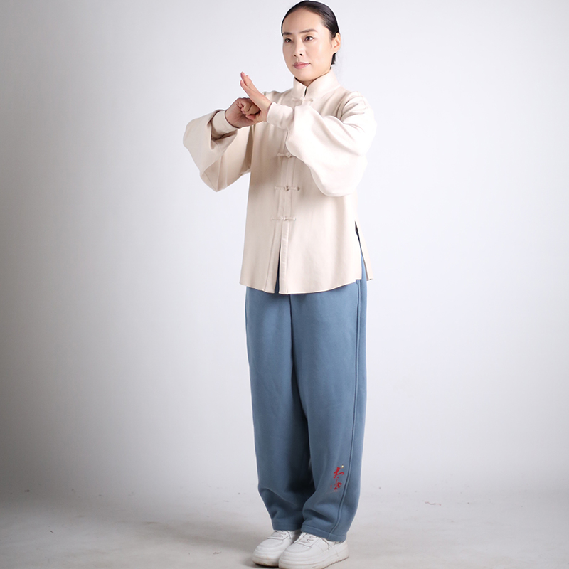 马蕾太极男女同款加绒哈伦太极裤