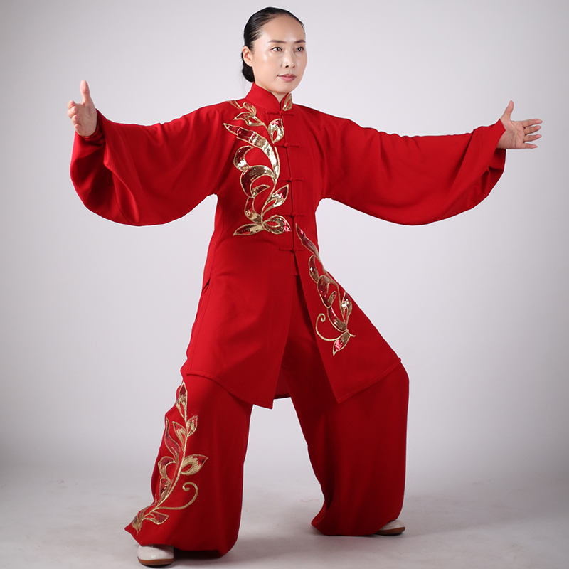 马蕾太极男女同款贴纱太极表演服