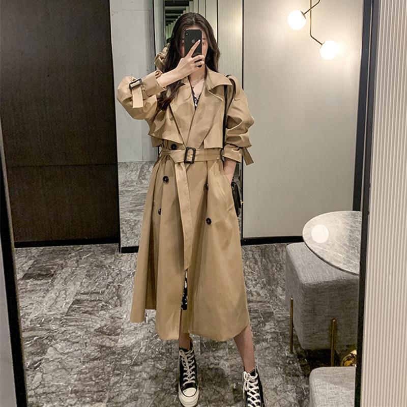 风衣外套女春秋季2025年新款中长版小个子英伦风气质今年流行大衣