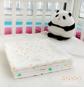 婴儿夏季双层纱布包巾小鲸鱼卡通浴巾包毯抱毯无荧光剂