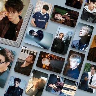 新款王安宇周边高颜小卡55张不重复自印高颜值LOMO卡一盒生日礼物