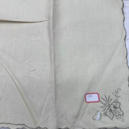 CJ005 本色手绣餐巾1片出 40cm