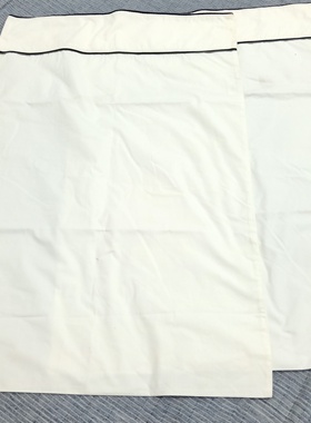 N303 白色黑条纹 大枕套对出 棉质 50*75cm