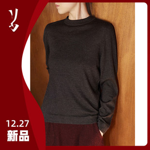 简约 幻 精纺羊绒半高领套头衫 质感 细骨 Say