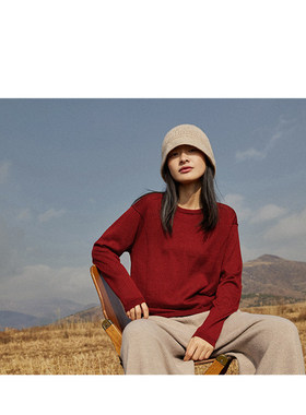 SayYa【幻】长期主义圆领休闲版精纺羊绒套头衫 百搭