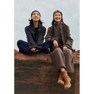 小麦纹轻奢羊绒外套 Say 限定一衣多穿 幻 手工拆线