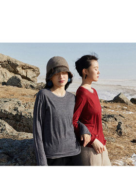 Say Ya【幻】魅 精纺100支羊绒叠影双穿套头衫 双层/轻薄