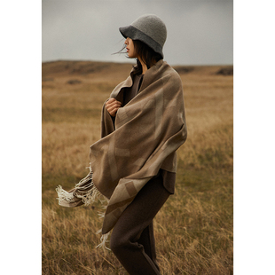 极简之奢 然 原生未染色牛奶般丝滑山羊绒围巾 Say