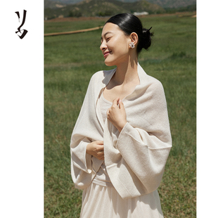 Say Ya 【自在】随心披 一条简约羊绒多用披肩/围巾/空调房