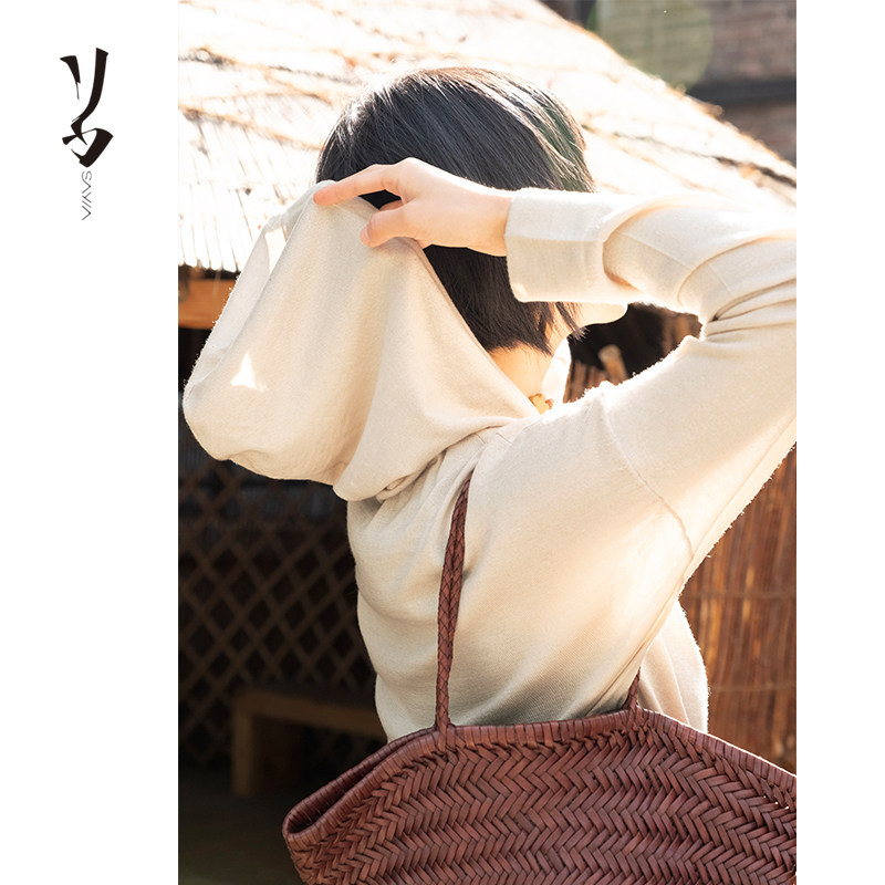 SayYa【然】捕风户外休闲丝绒连帽外套 拉链上衣/垂感