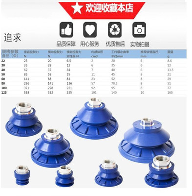 机械手气动元件施迈茨强力真空吸盘SAB22/30/40/50/60国产替代款