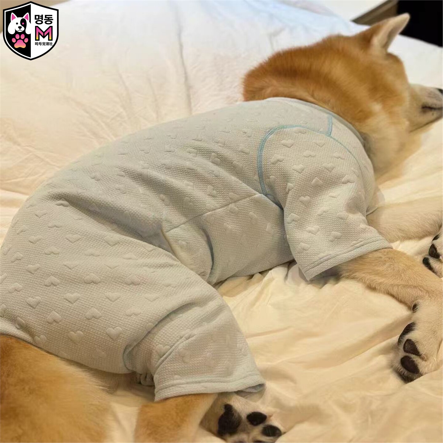 明洞秋冬户外中大型犬四脚棉衣
