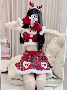 女分体套装 Miubby「小鹿乱撞」可爱日系圣诞服装 麋鹿cos新年战袍