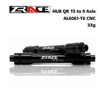 ZRACE 前花鼓桶轴杆15mm转12mm 15/12桶轴转9mm 快拆转换轴