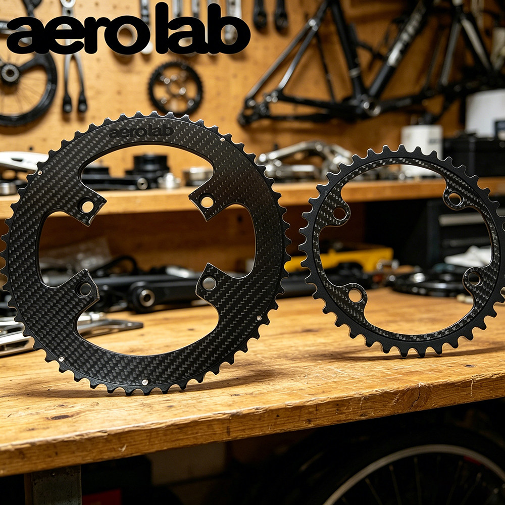 AERO LAB 公路车正负齿碳纤维复合齿片 变速轻量双盘 50-34/52-36
