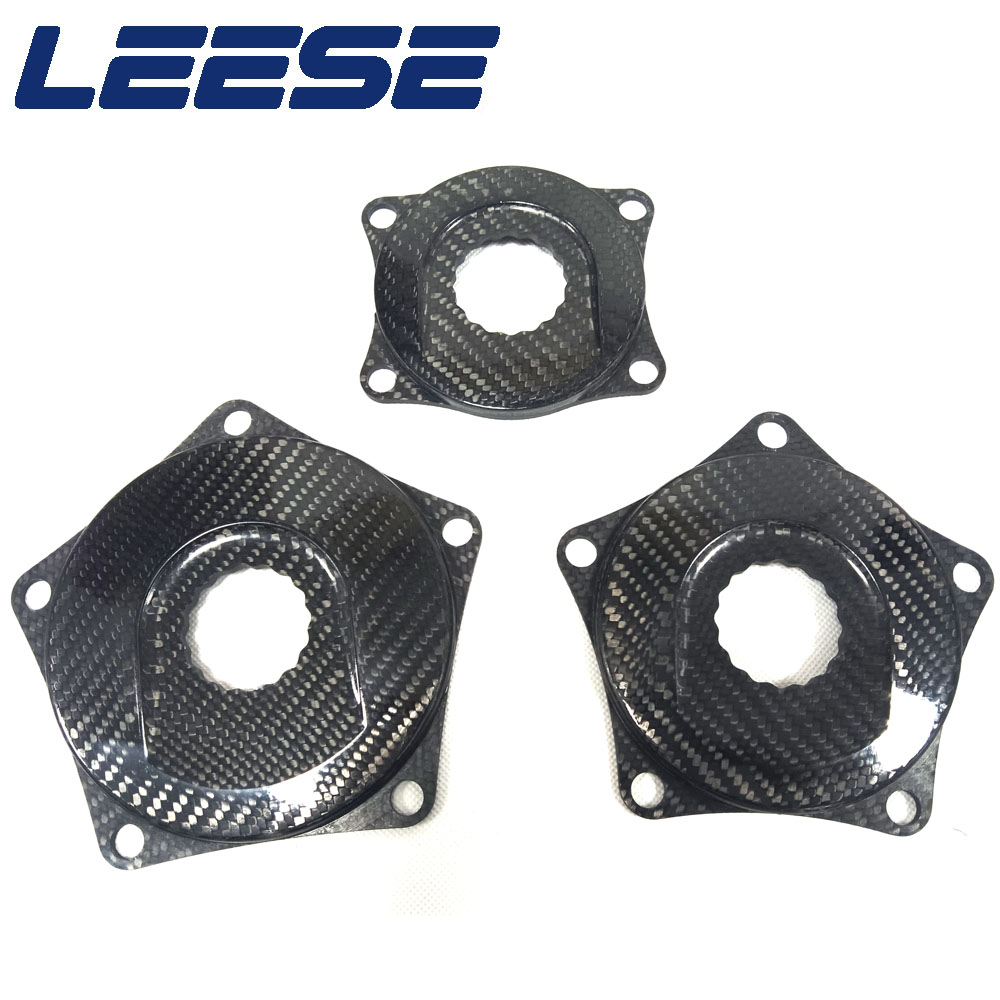 LEESE碳纤维盘爪E-ASTON BCD110四爪\五爪公路车自行车牙盘144BCD