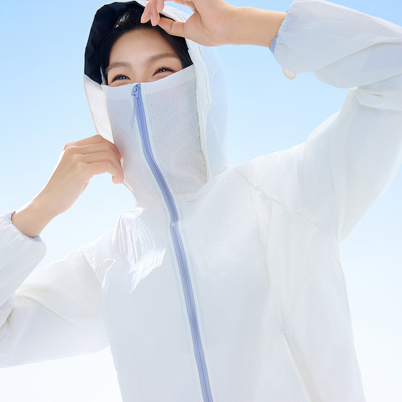 外贸尾货夏季冰丝速干运动外套男女二开蕉款防晒衣透气户外皮肤衣
