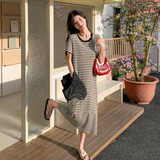 牛仔马甲+经典条纹长裙两件套097-C51-P165,控248，女装套装/套裙，莎莎