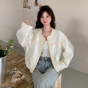 有货 木耳边波点小清新棒球服外套 2B218-C05-P150，控218图片