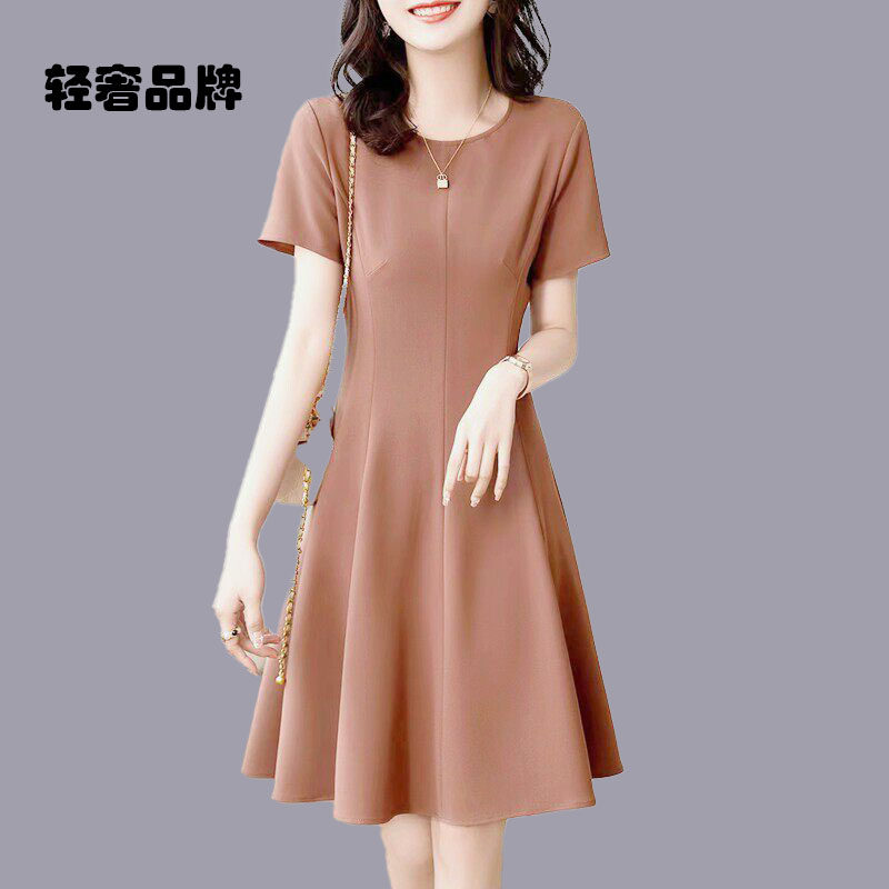 朗姿约定连衣裙夏季女2025新款法式气质女神范高级感赫本风小黑裙