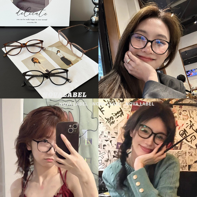 方圆脸天菜眼镜3432素颜镜框