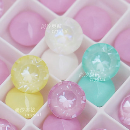 施家1088美甲尖底L167i淡粉L168i薄荷绿L169i淡黄L129D指甲堆钻