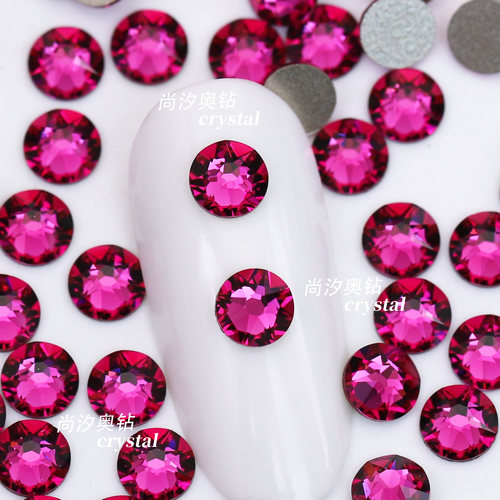 施华洛2088平底502紫红色美甲钻
