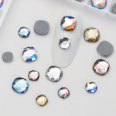 正品 奥地利施家水晶华子2471肥边正方异形烫底 超闪指甲饰品钻