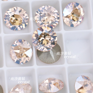 正品 施家1088奥地利391mol丝绸月光尖底圆形钻美甲堆钻指甲饰