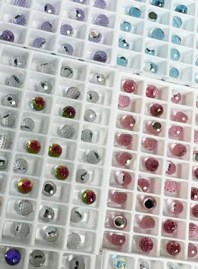 奥地利水晶施家华子4869蹦迪球6MM耳钉配件灯泡球DIY美甲饰品钻球