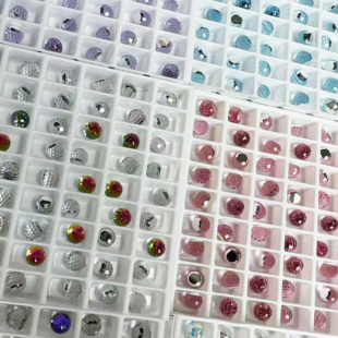 奥地利水晶施家华子4869蹦迪球6MM耳钉配件灯泡球DIY美甲饰品钻球