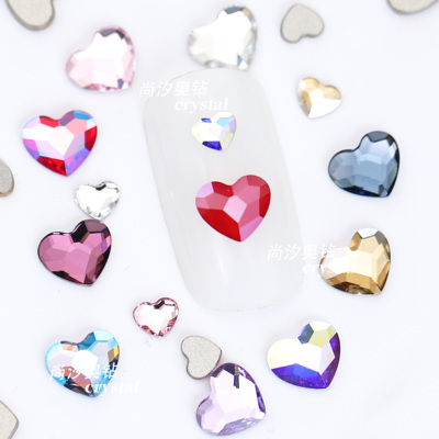施华洛2808桃心美甲异形饰品钻