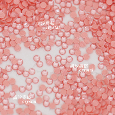 施华洛L162i冰粉半圆珍珠美甲