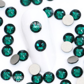 正品 施家2088平底圆形205祖母绿美甲饰品钻耳环耳钉宠物发夹diy