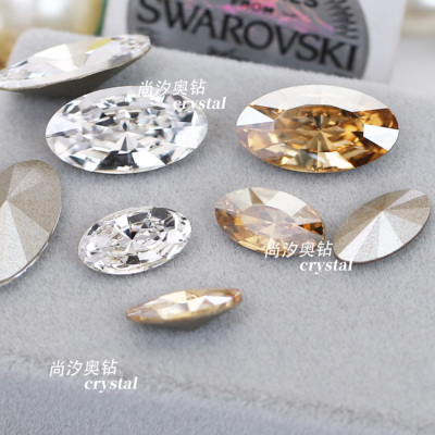 施华洛4162长椭圆美甲饰品堆钻