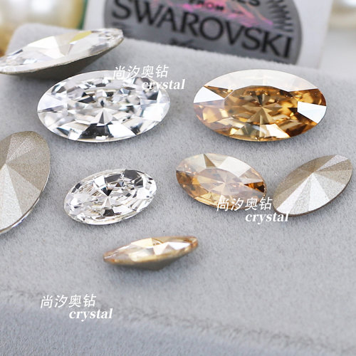 施华洛4162长椭圆美甲饰品堆钻